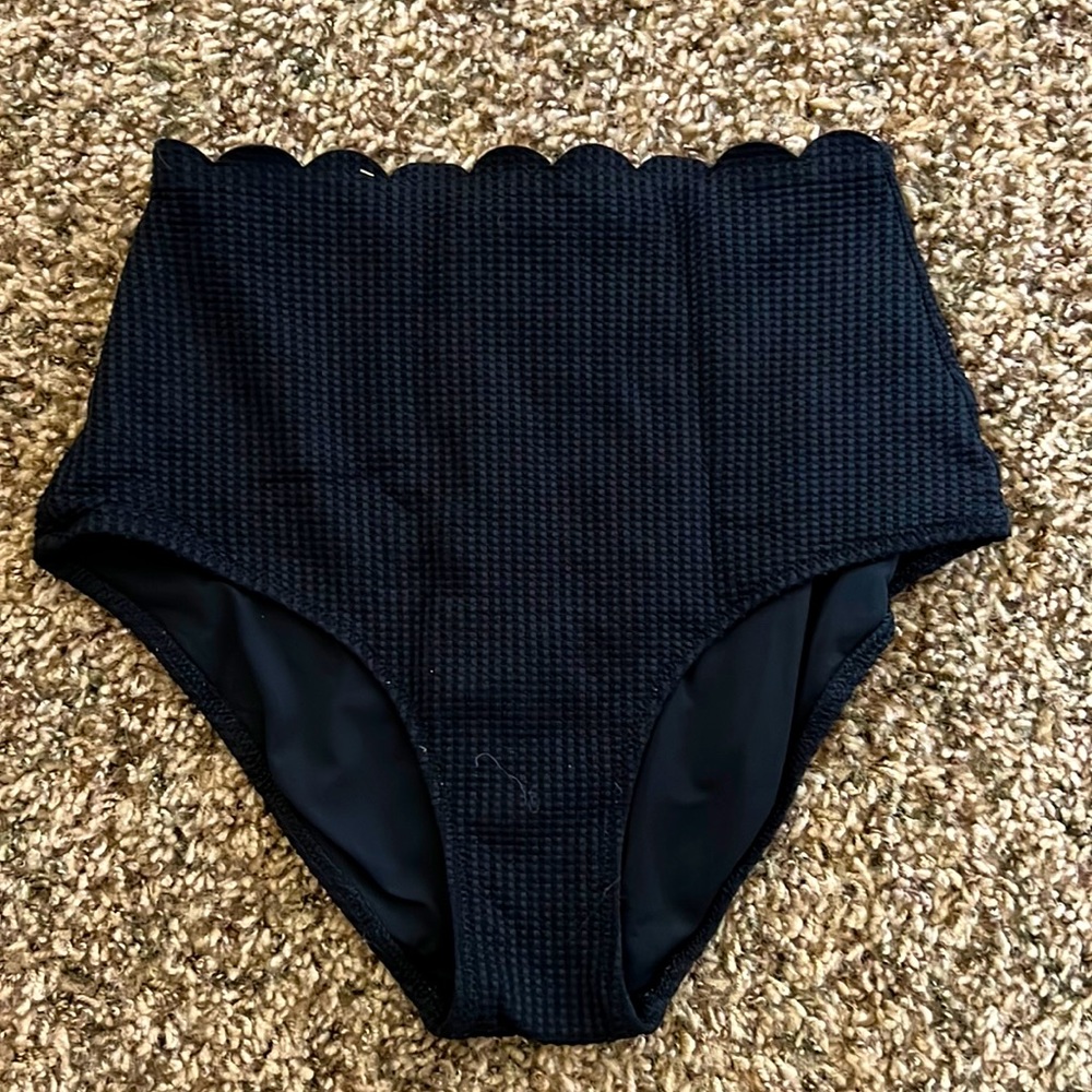 Black high waisted Aerie bathing suit bottoms